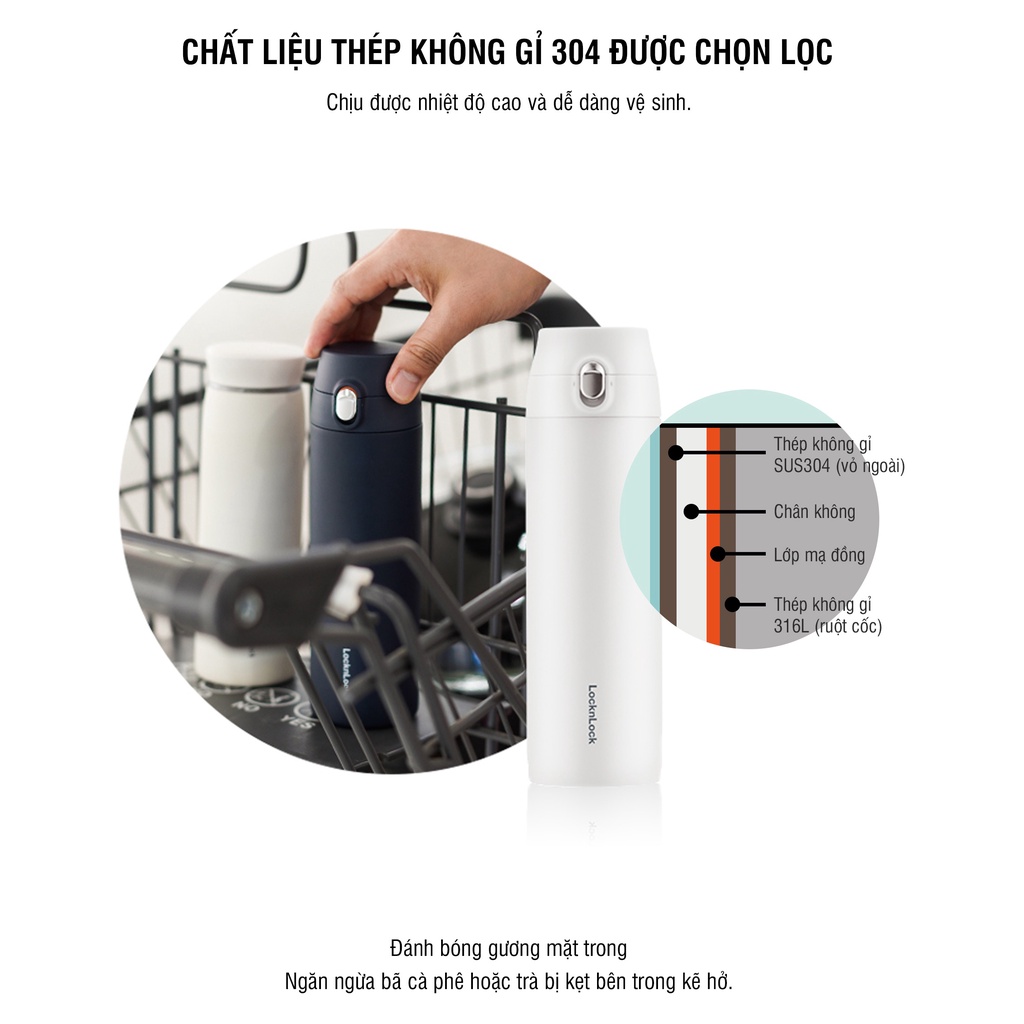 Bình giữ nhiệt Lock&Lock 500ml Featherlight 3