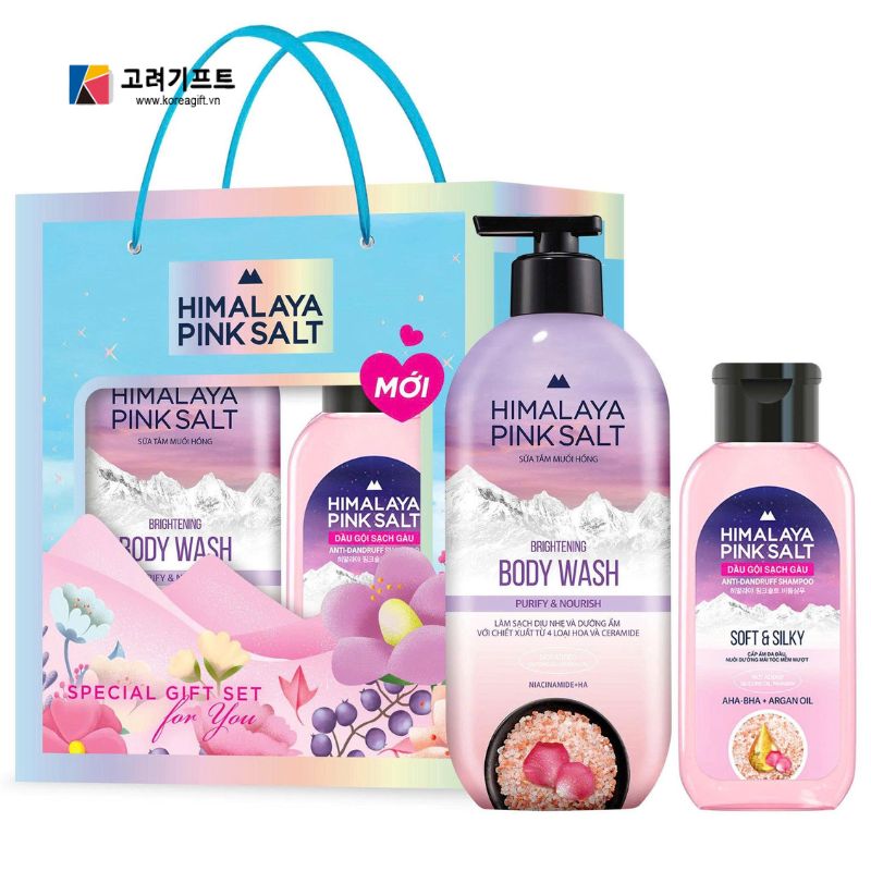 Set Sua Tam Dau Goi Muoi Hong Hymalaya Set Sua Tam Dau Goi Muoi Hong Hymalaya