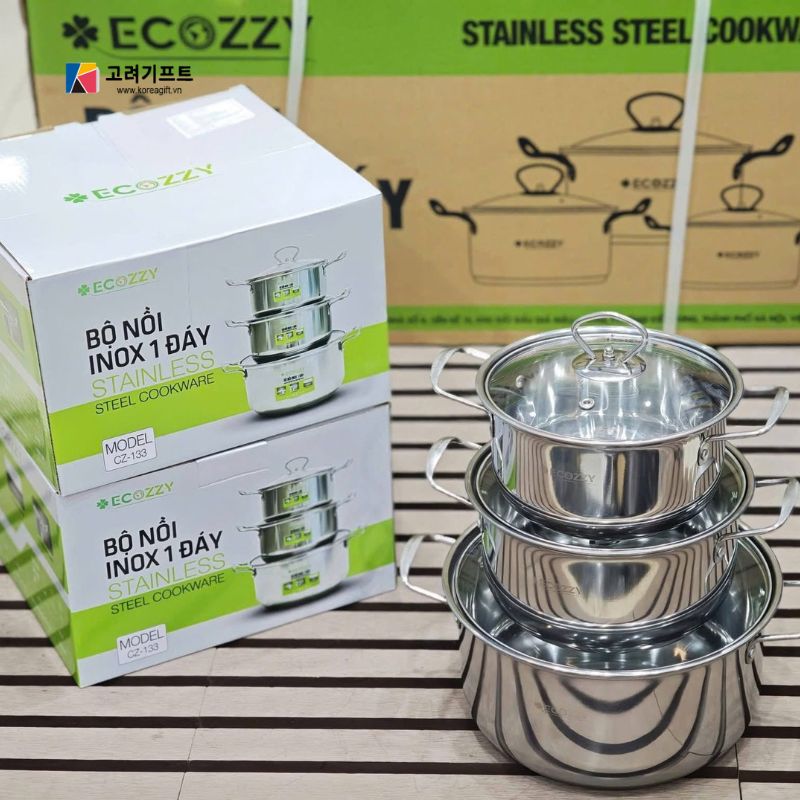 Bo Noi 3 Mon 1 Day Ecozy Inox Cao Cap Bo Noi 3 Mon 1 Day Ecozy Inox Cao Cap